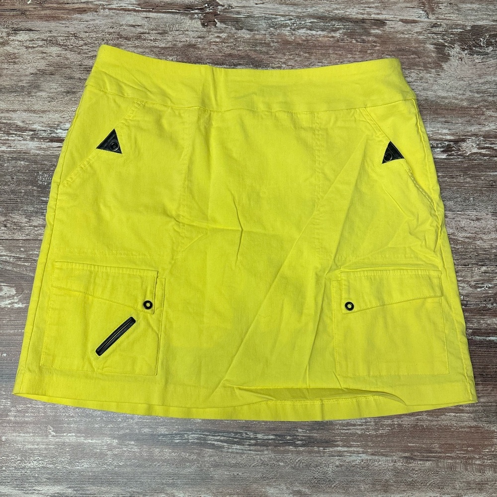 Jamie Sadock | EUC Yellow Women's Golf Athletic Skirt Outdoor Skort, Size 14